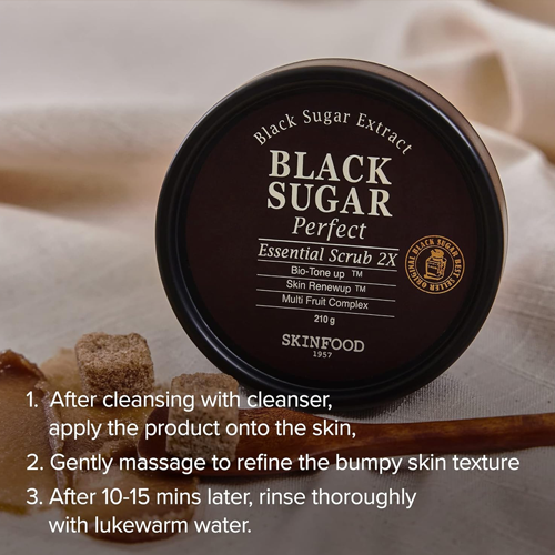 [Skinfood] *renew* Black Sugar Perfect Essential Scrub 2X 210ml