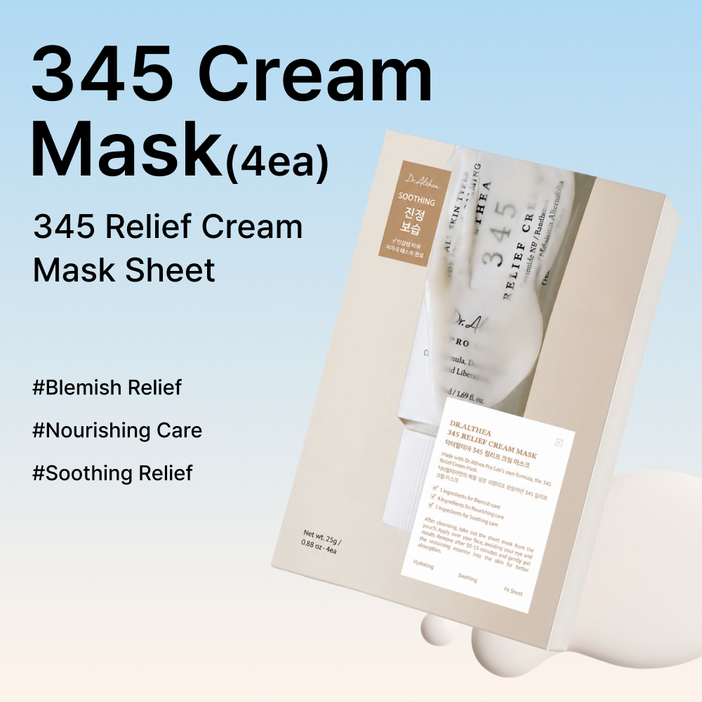 MOIDA SET [Dr. Althea] 345 Calming & Post-Acne Relief Routine for Sensitive & Reactive Skin (Cream + Cream Mist + Cream Mask) *Special Price*