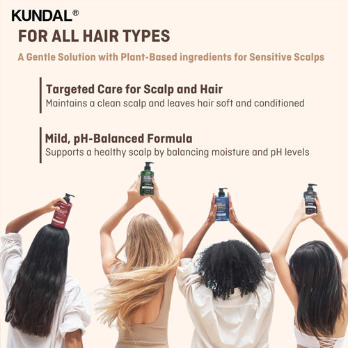 [KUNDAL] Honey & Macadamia Natural Shampoo 500ml (7 types)