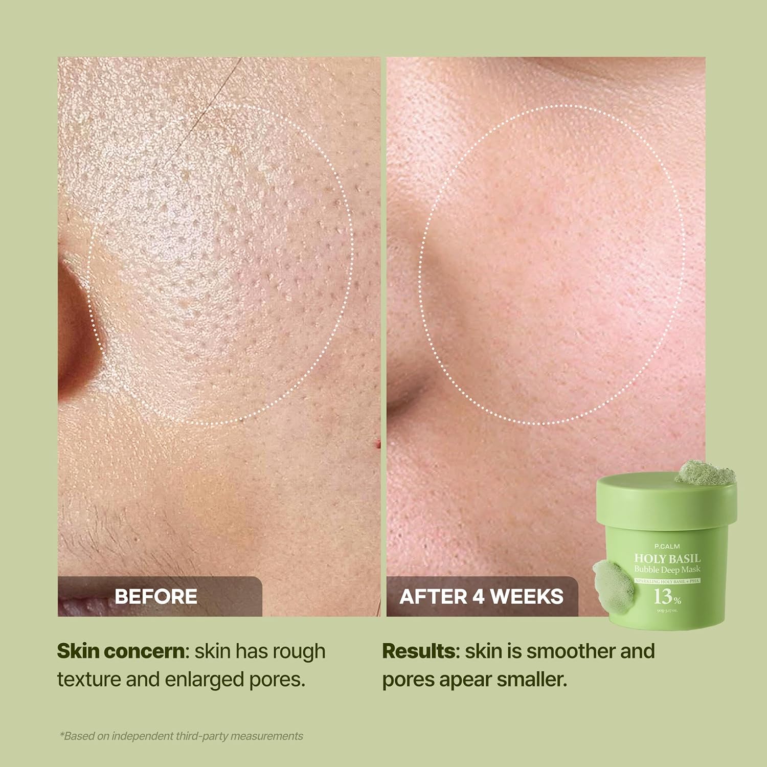 [P.CALM] Holy Basil Bubble Deep Mask 90ml