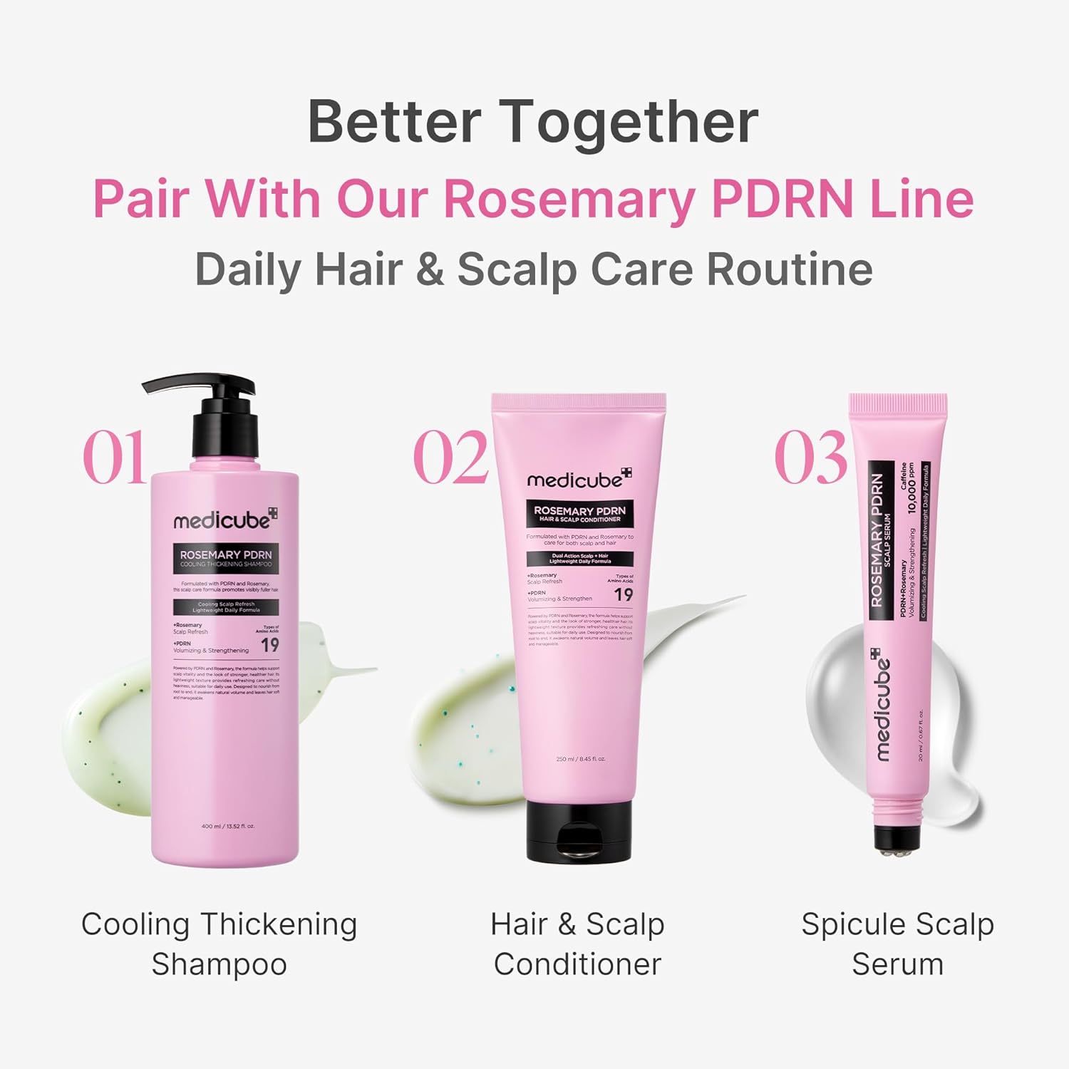 [Medicube] Rosemary PDRN Cooling Thickening Shampoo 400ml