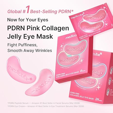 [MEDICUBE] PDRN Pink Collagen Jelly Eye Mask (6 pouch/28 pouch/50 pouch)
