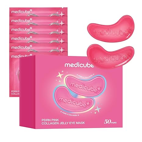 [MEDICUBE] PDRN Pink Collagen Jelly Eye Mask (6 pouch/28 pouch/50 pouch)
