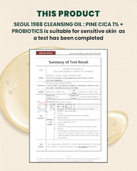 [KSECRET] SEOUL 1988 Cleansing Oil : Pine Cica 1% + Probiotics 200ml