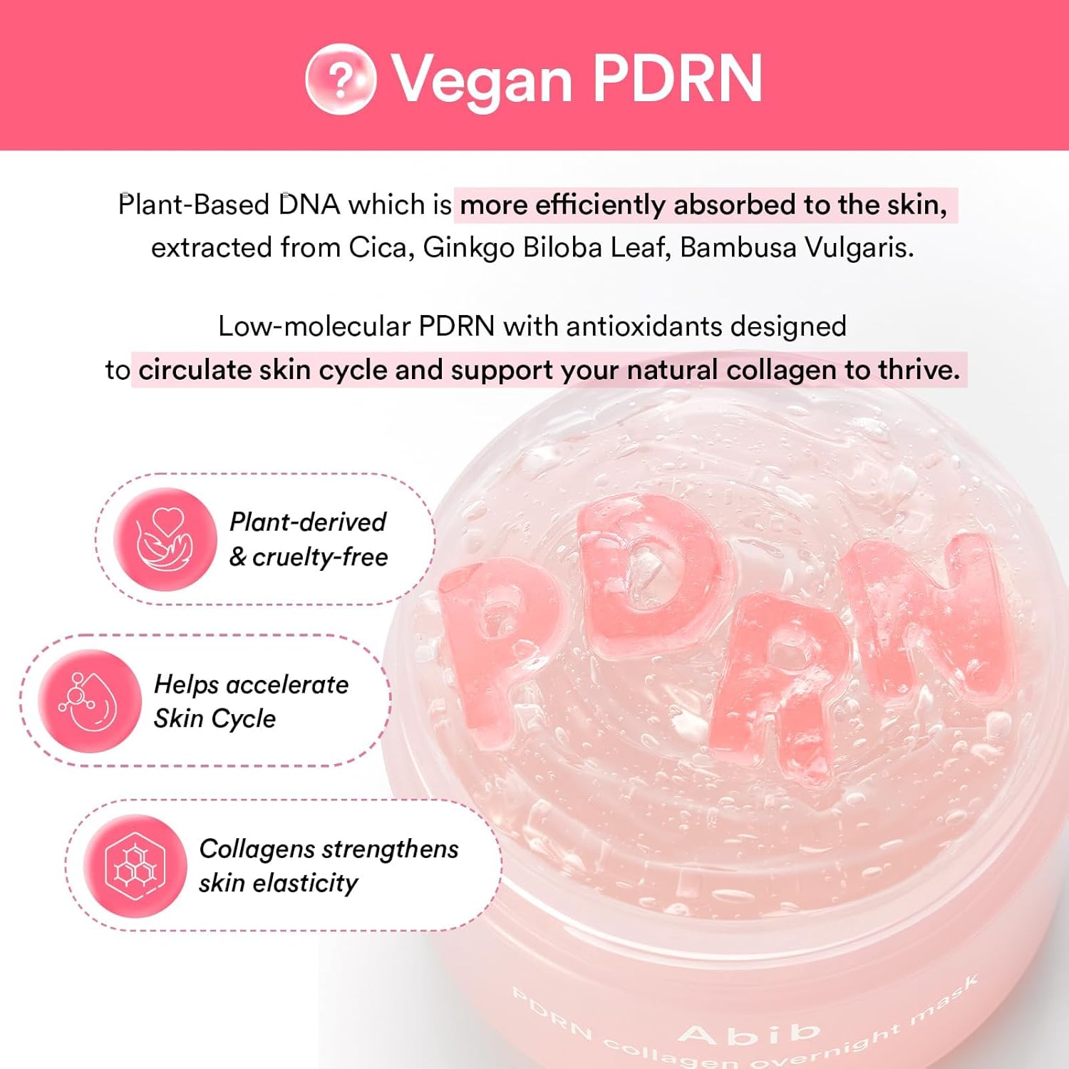 [Abib] PDRN Collagen Overnight Mask Firming Jelly 80ml