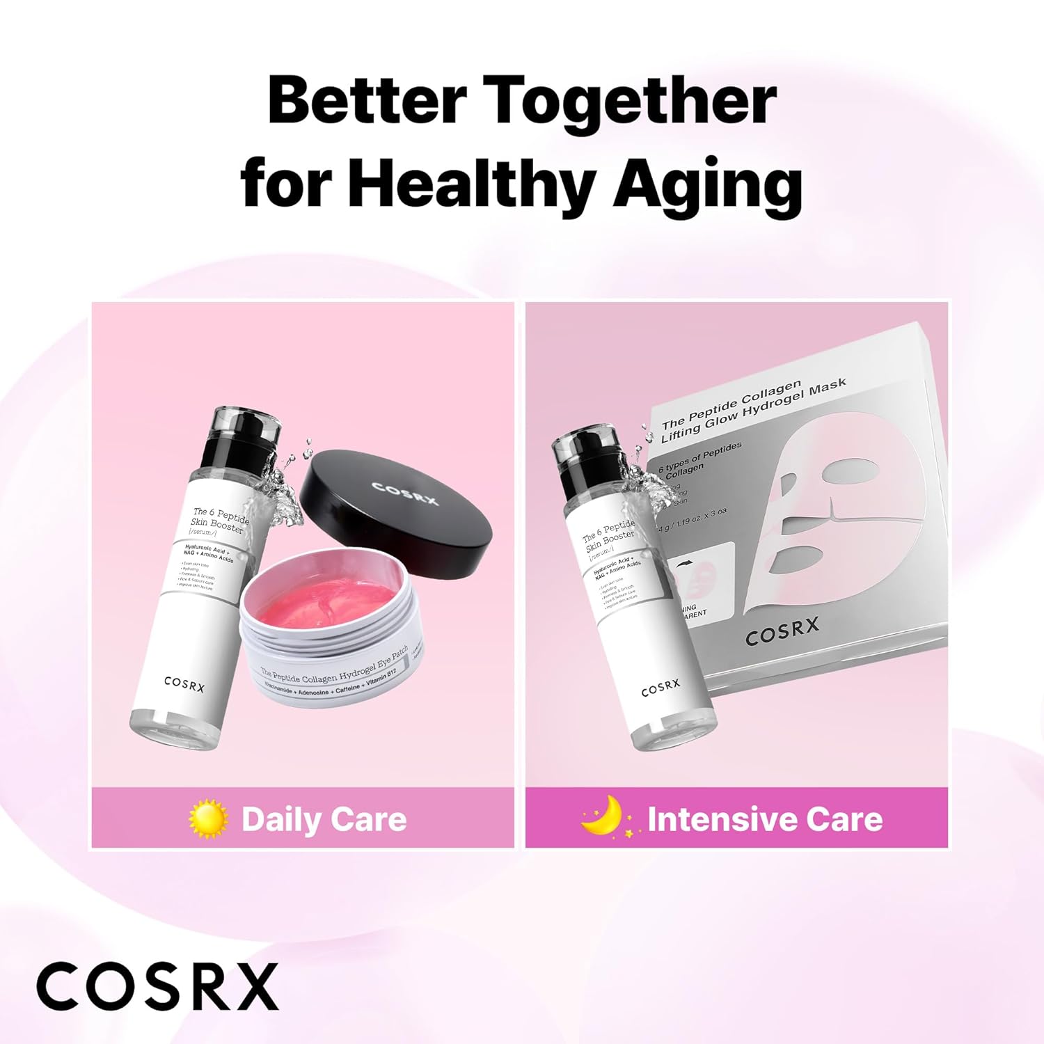 [COSRX] The Peptide Collagen Lifting Glow Hydrogel Mask (3ea)