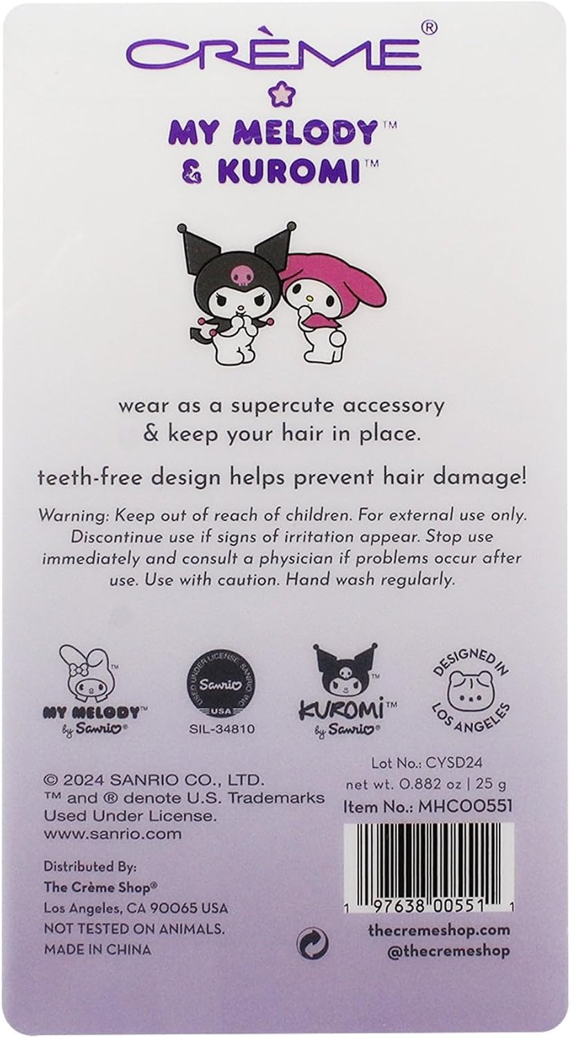[The Crème Shop] My Melody & Kuromi Crease-free Hair Clip (4ea)