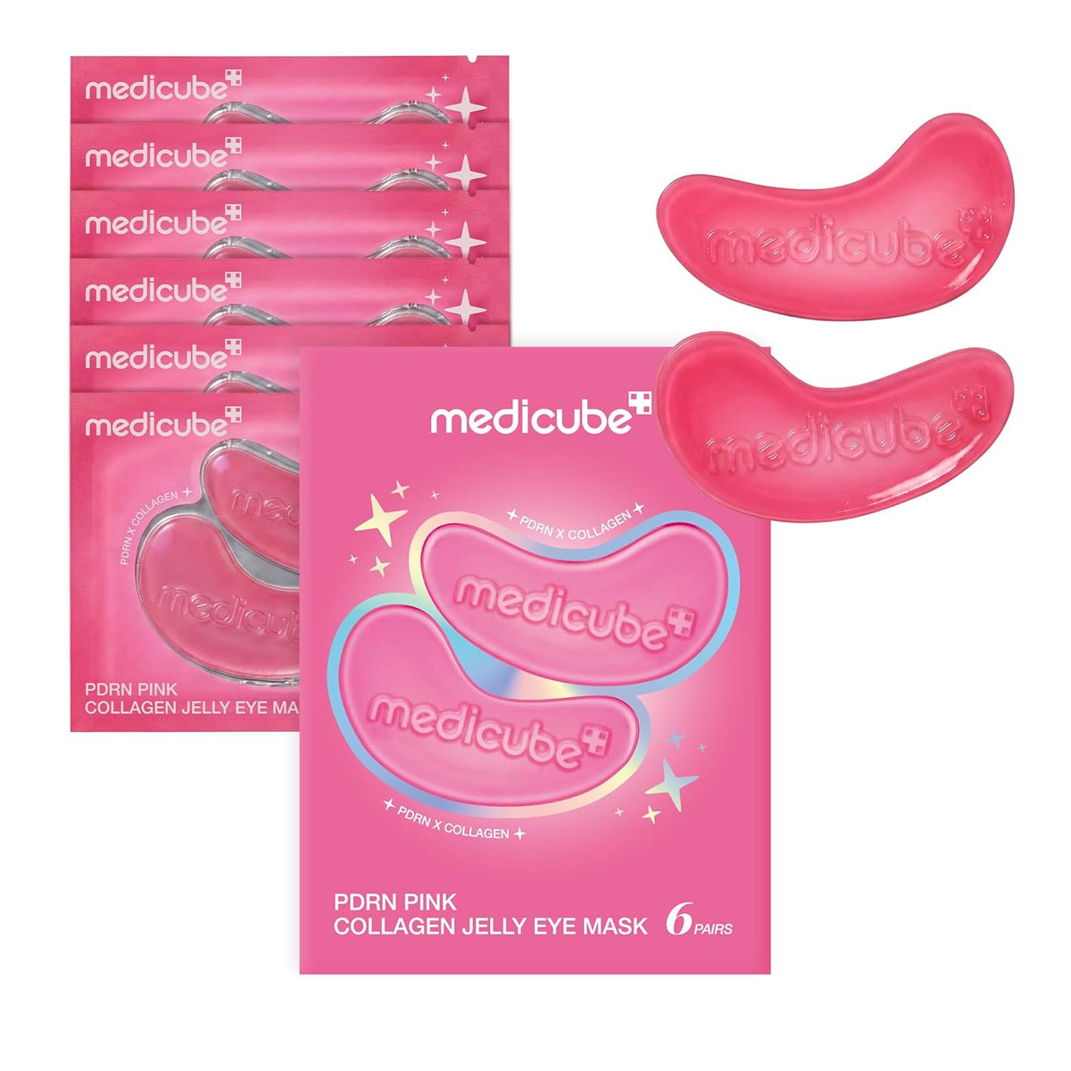 [MEDICUBE] PDRN Pink Collagen Jelly Eye Mask (6 pouch/28 pouch)