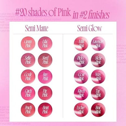 [fwee] Pink Obsession Stay-Fit Lip Tint (20 colors)