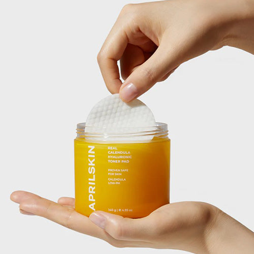 [APRILSKIN] Real Calendula Hyaluronic Toner Pad (60ea)