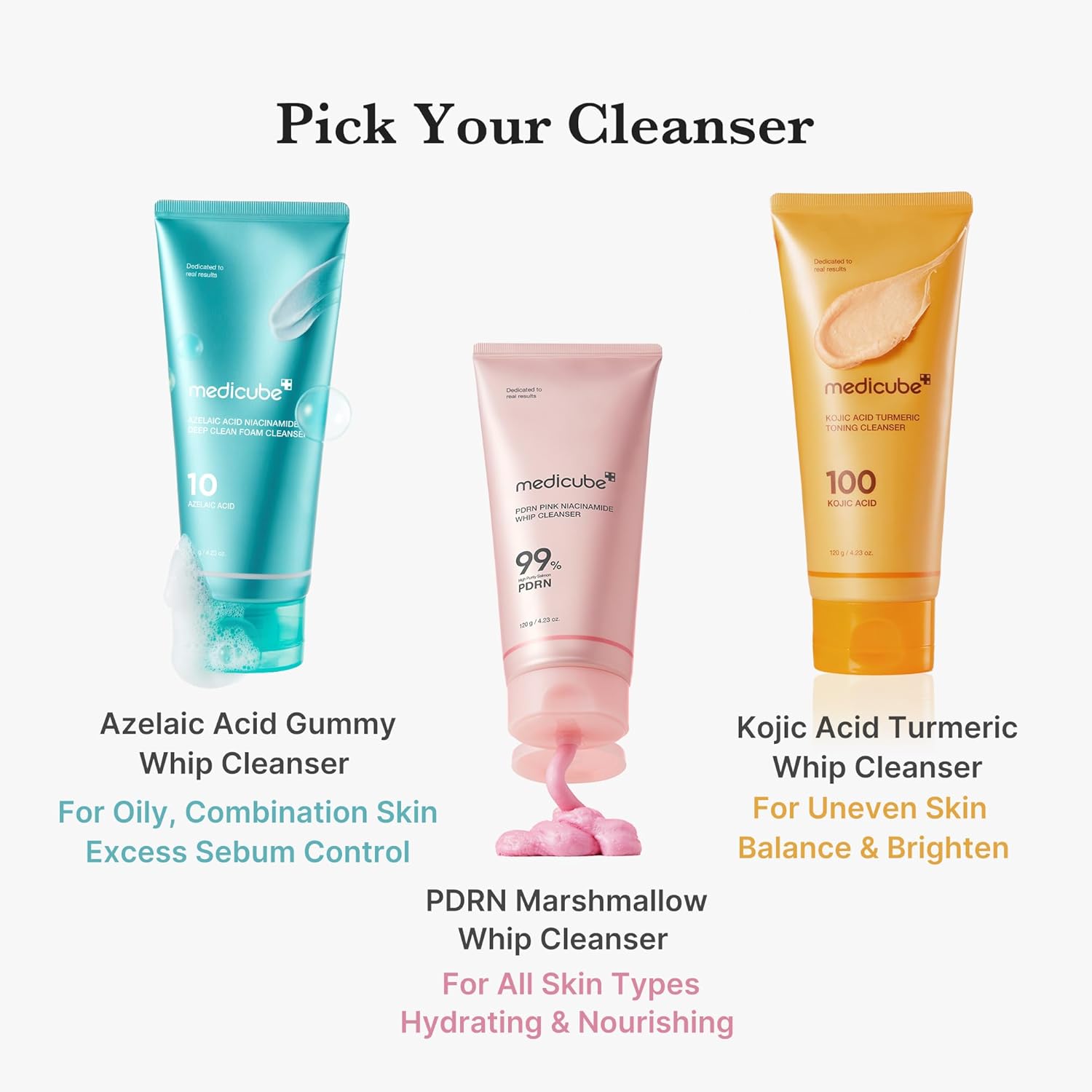 [MEDICUBE] Kojic Acid Turmeric Toning Cleanser 120g