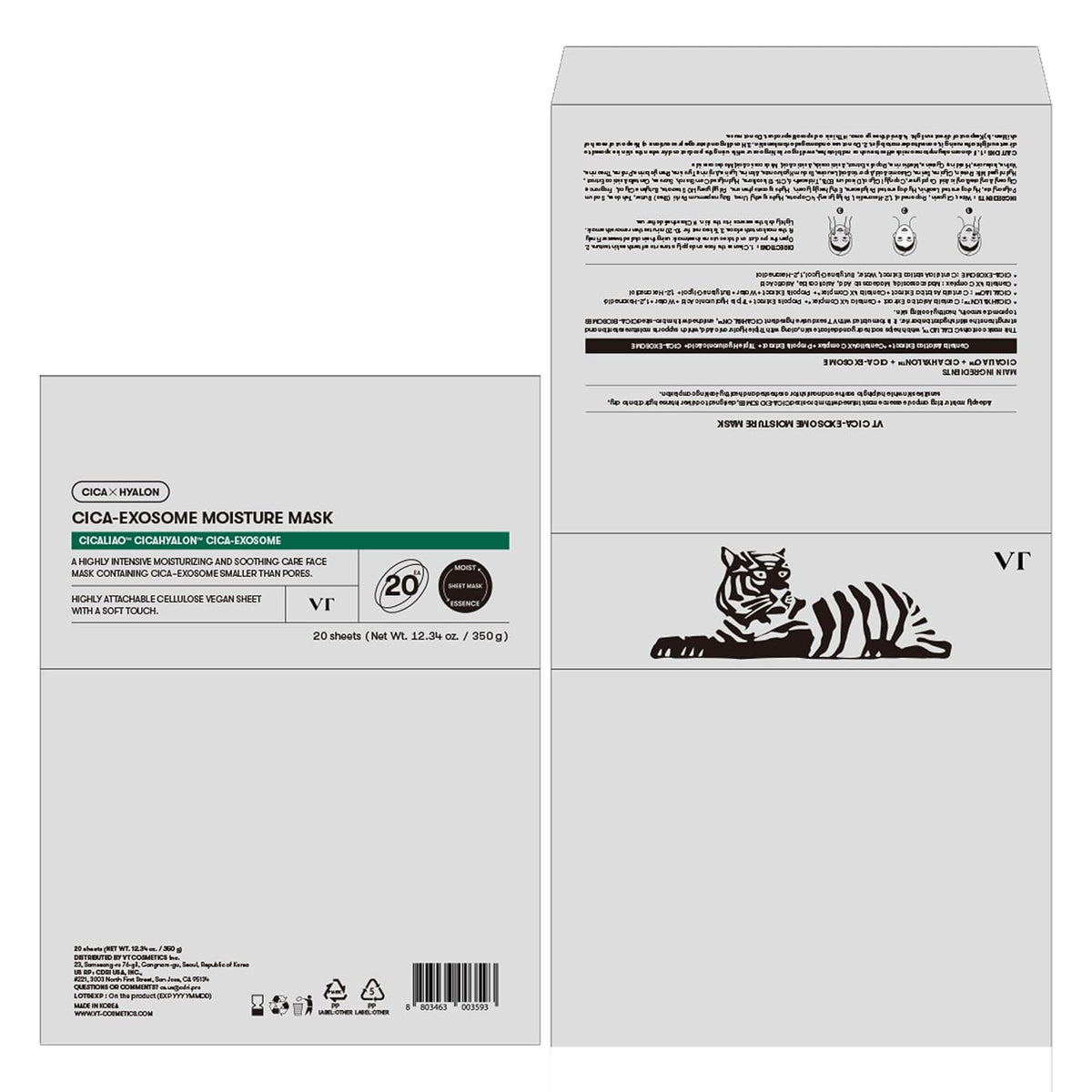 [VT Cosmetics] Cica-Exosome Moisture Mask (20ea)