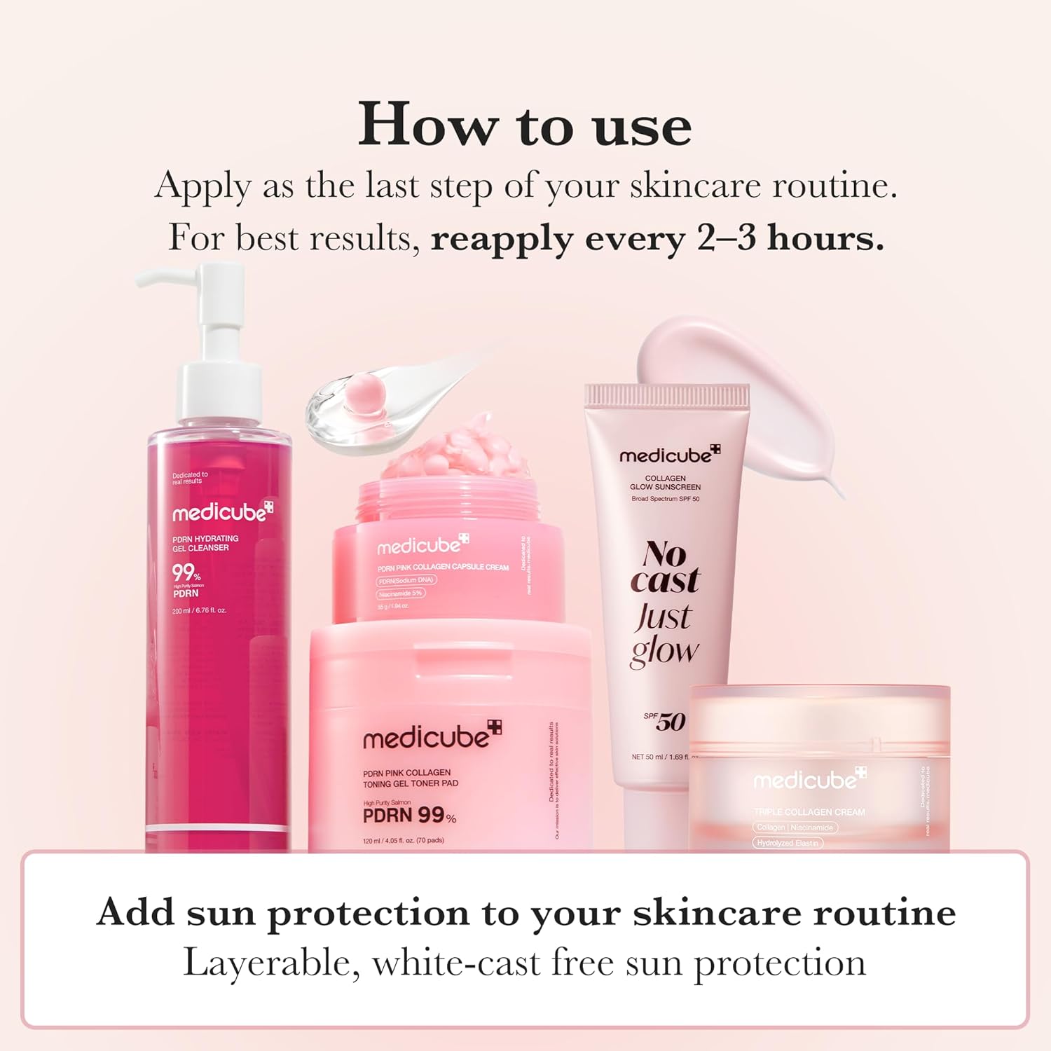 [MEDICUBE] Glow Collagen Sunscreen 50ml SPF 50