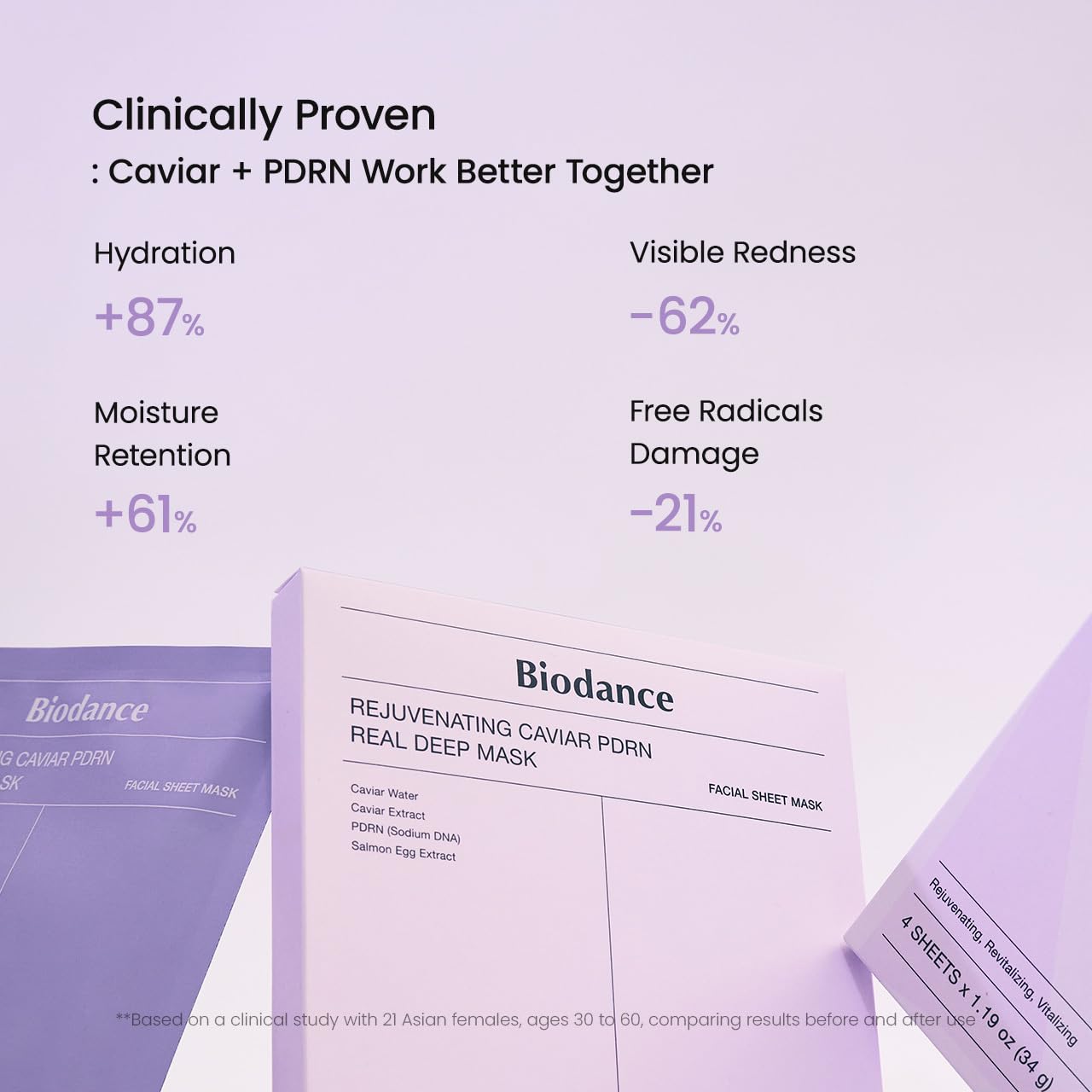 [Biodance] Rejuvenating Caviar PDRN Real Deep Mask (4ea)