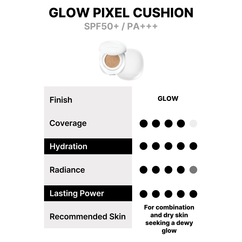 [EITHER&] Glow Pixel Cushion (14 colors)