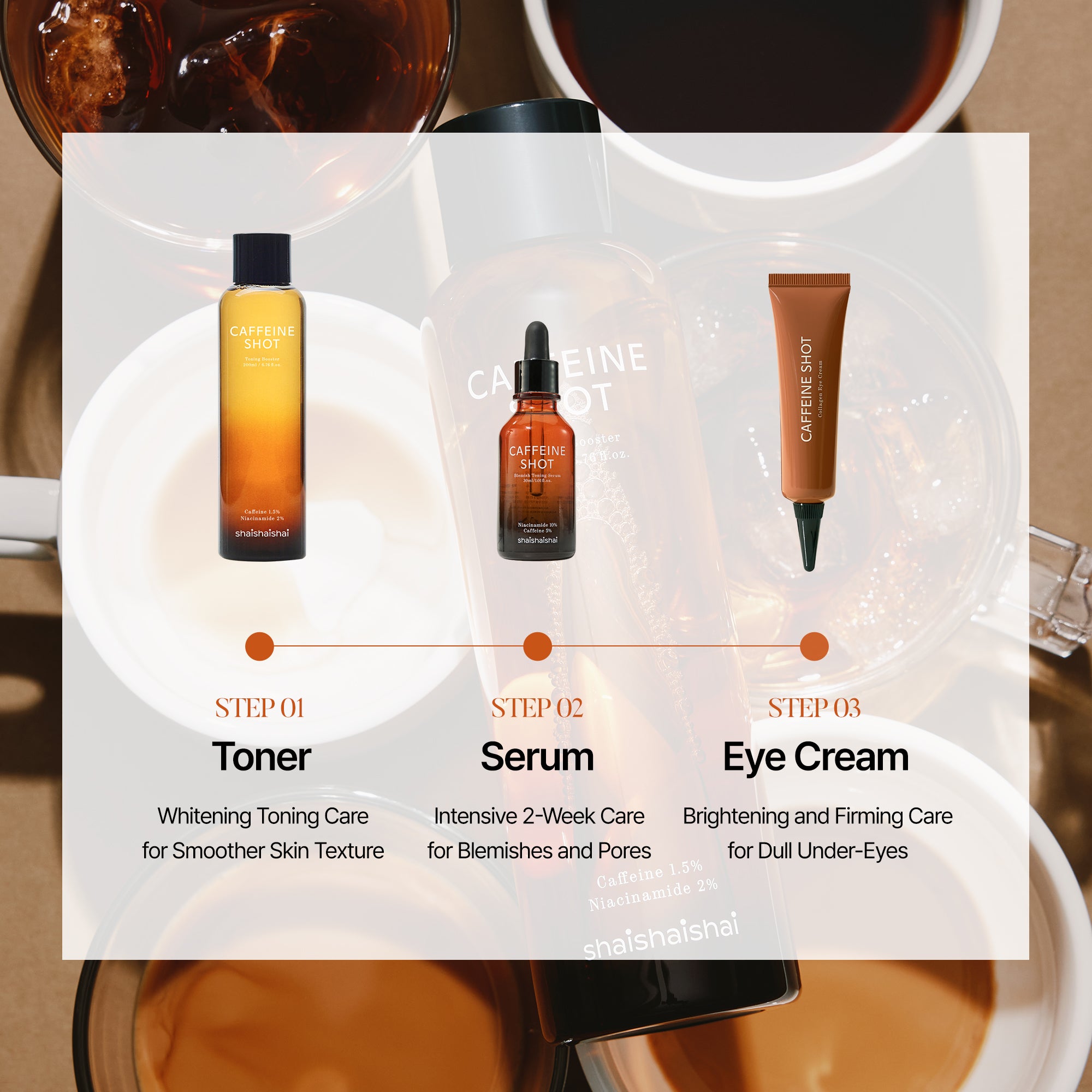 [shaishaishai] Caffeine Shot Vita C Toning Serum 30ml