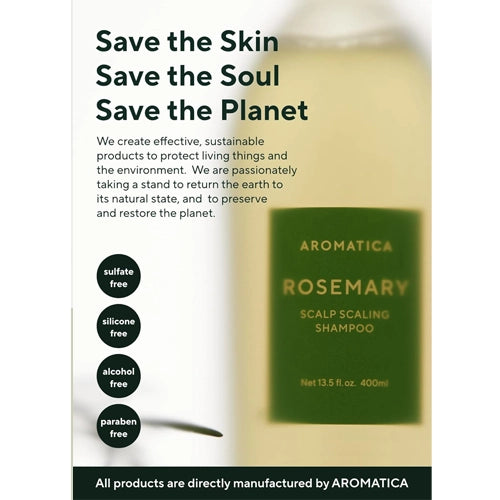 [aromatica] Rosemary Scalp Scaling Shampoo 400ml