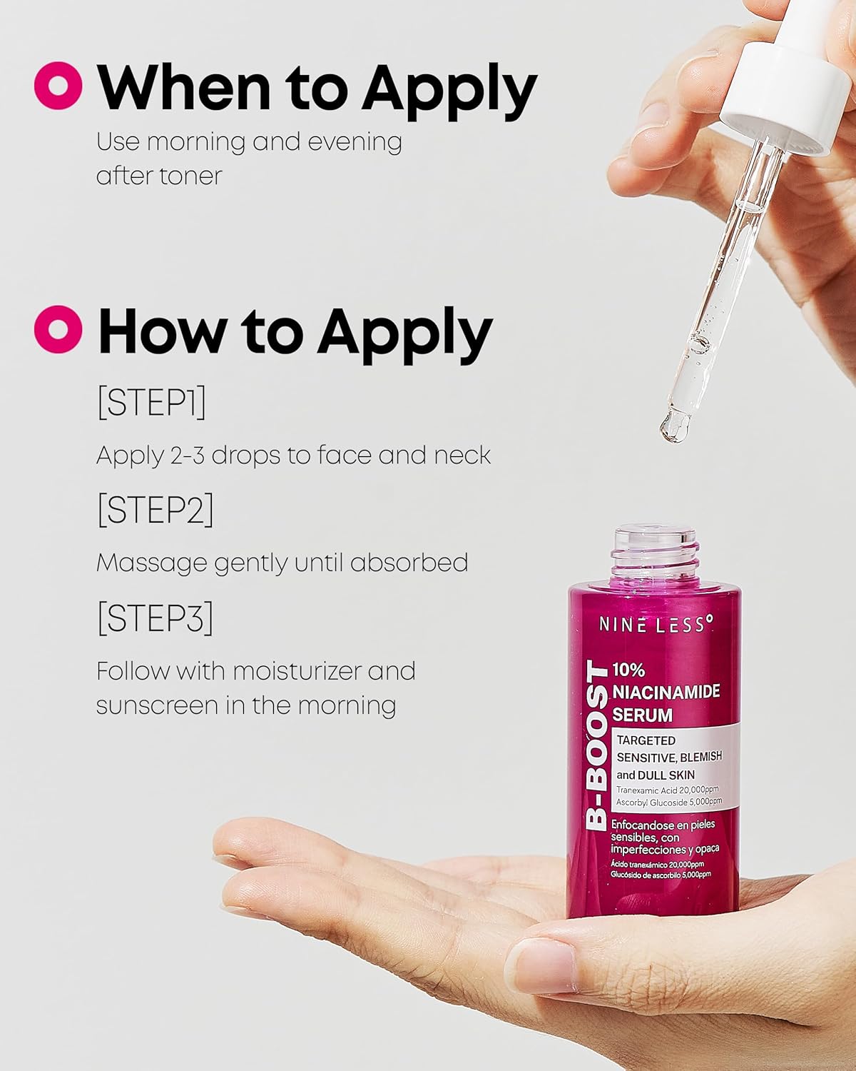 【正規品】Gran NINE Face Slim Booster Serum NINE LESS] 10% B-boost Niacinamide Serum 30ml – MOIDA