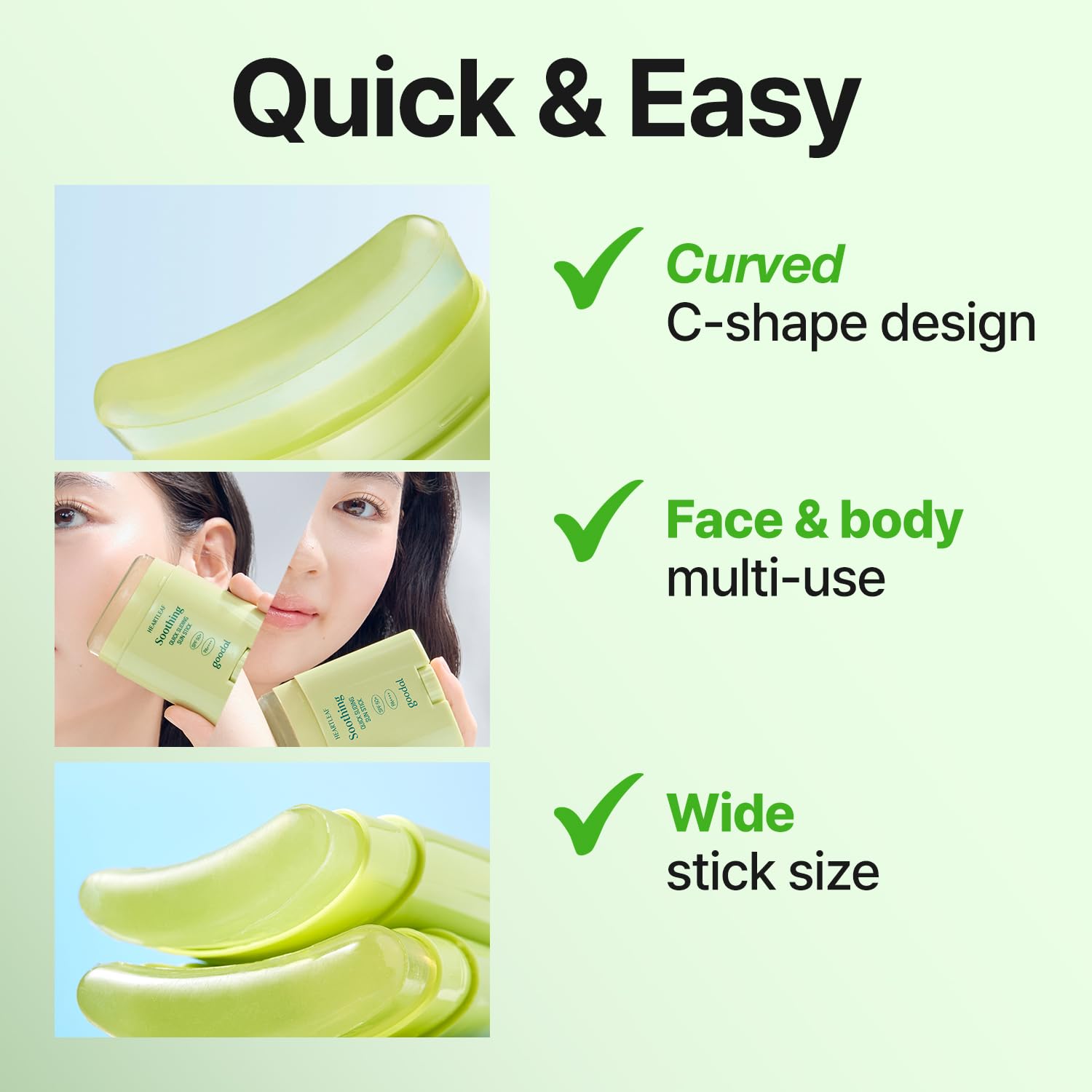 [Goodal] Heartleaf Soothing Quick Sliding Sunscreen Stick 50ml
