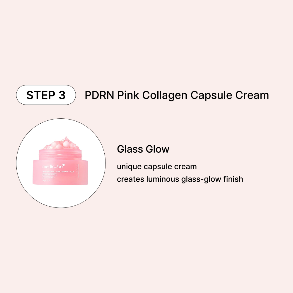 MOIDA SET [MEDICUBE] PDRN Pink Anti-Aging Routine for Sagging Skin (Whip Cleanser + Serum + Cream) *Special Price*