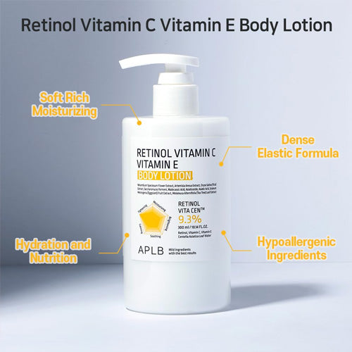 [APLB] Retinol Vitamin C Vitamin E Body Lotion 300ml
