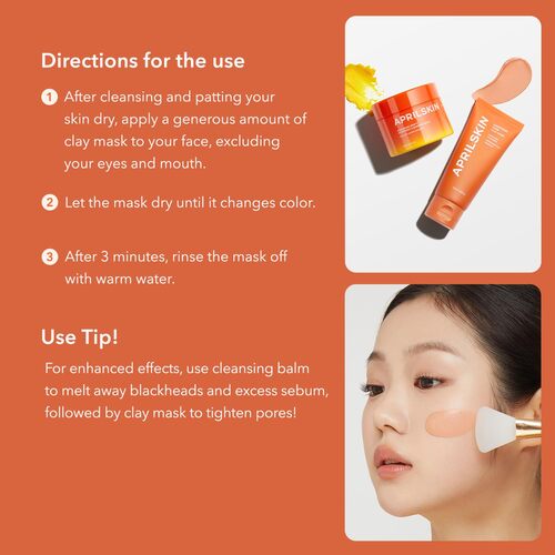 [APRILSKIN] Carrotene Pore Clay Mask 100ml