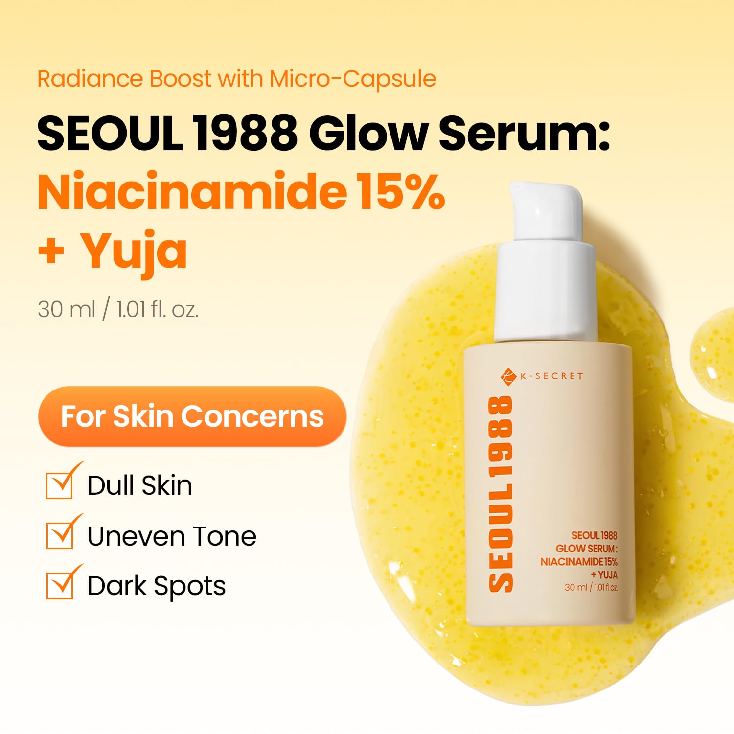 MOIDA SET [KSECRET] SEOUL 1988 Niacinamide + Yuja Set (Serum + Cream) *Special Price*