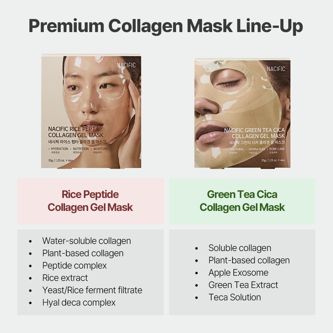 [NACIFIC] Rice Pepta Collagen Gel Mask (4ea)