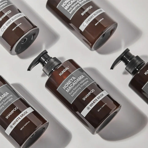 [KUNDAL] Honey & Macadamia Natural Shampoo 500ml (7 types)