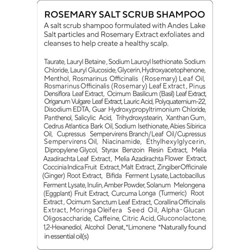 [aromatica] Rosemary Salt Scrub Shampoo 300ml