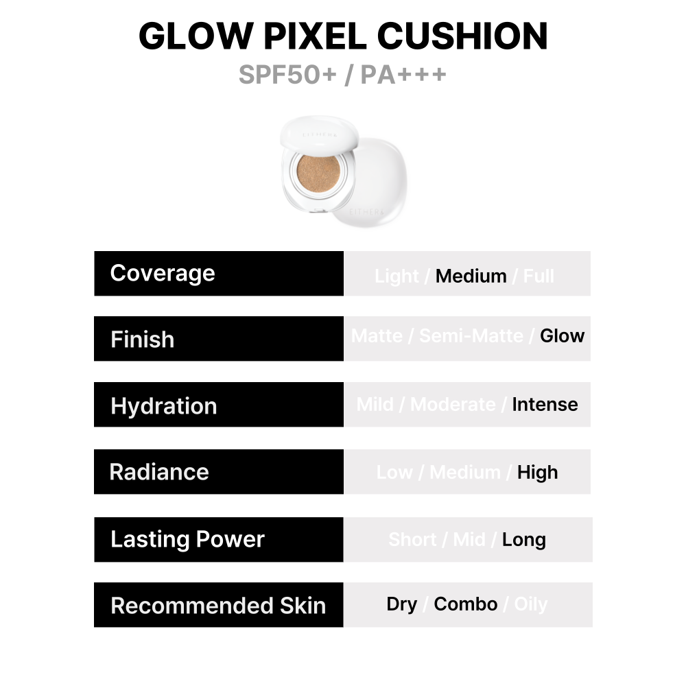 [EITHER&] Glow Pixel Cushion (14 colors)