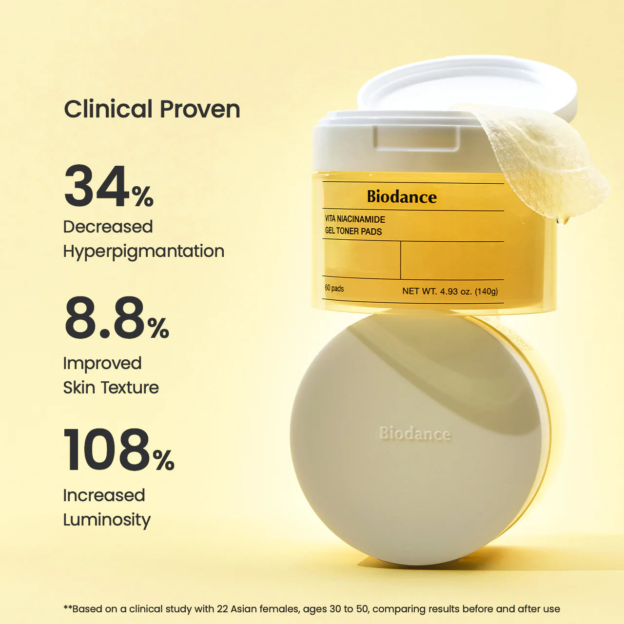 [Biodance] Vita Niacinamide Gel Toner Pads (60 pads)