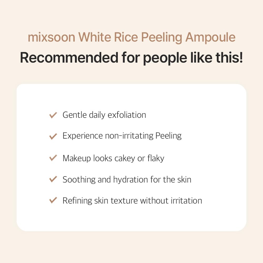 [MIXSOON] White Rice Peeling Ampoule 100ml
