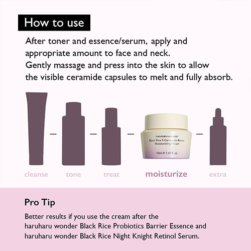 [haruharu wonder] Black Rice 5 Ceramide Barrier Moisturizing Cream 50ml