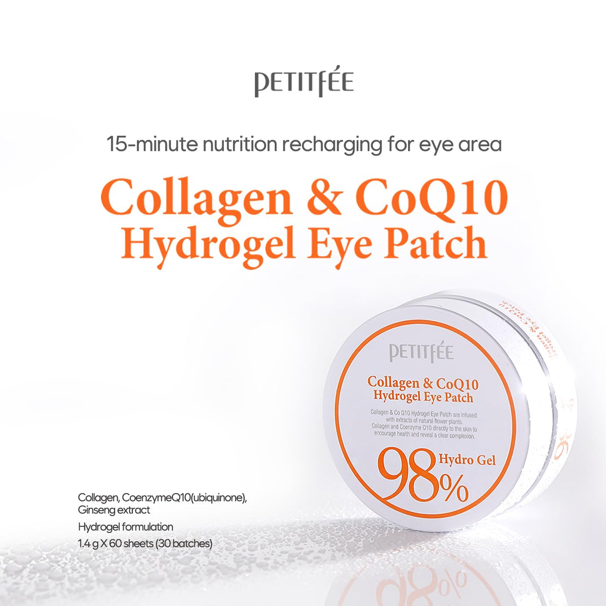 [Petitfee] Collagen CoQ10 Hydrogel Eye Patch (60ea)