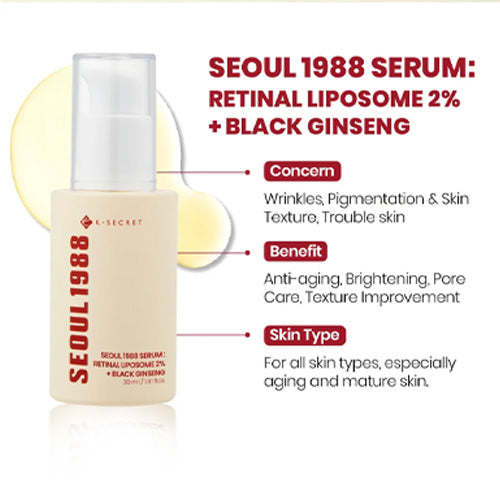 *MOIDA SET* [KSECRET] SEOUL 1988 Anti-Aging Care Duo (Eye Cream & Serum)