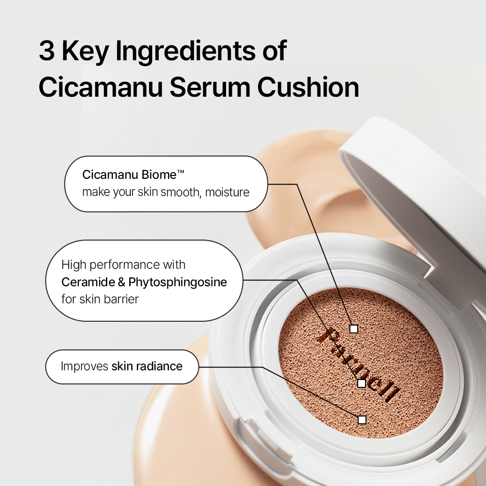 [Parnell] Cicamanu Serum Cushion (33 colors)