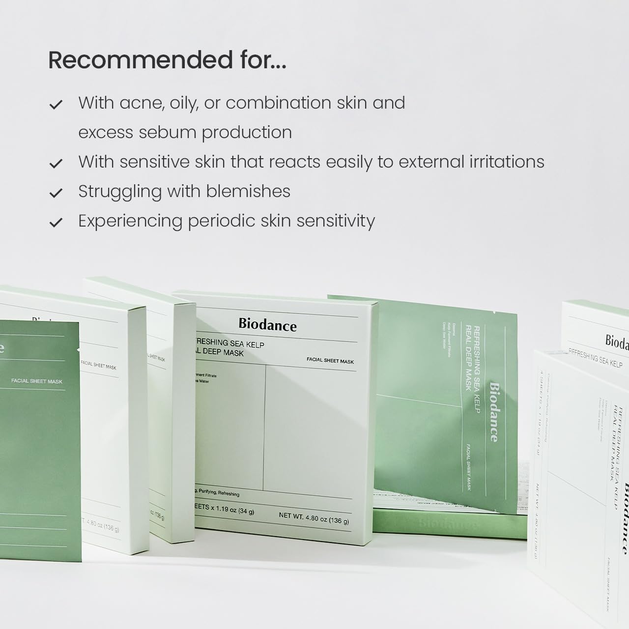 [Biodance] Refreshing Sea Kelp Real Deep Mask (1ea/4ea)