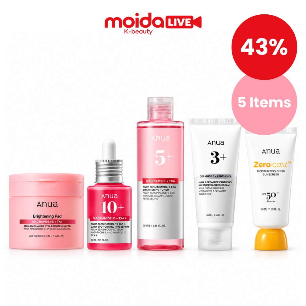 LIVE-EXCLUSIVE [Anua] TXA Brightening Glow Set (5 Items Included)