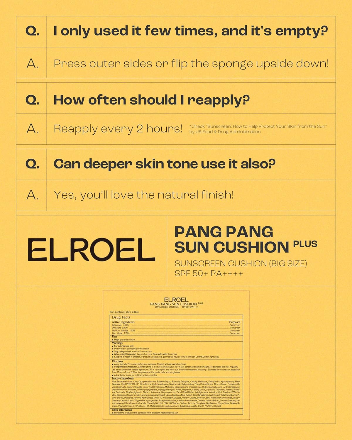 [ELROEL] (OTC) Pang Pang Big Sun Cushion Plus