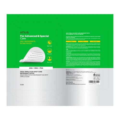 [Anua] Triple Acid Spot Care Microdart Patch (12ea)