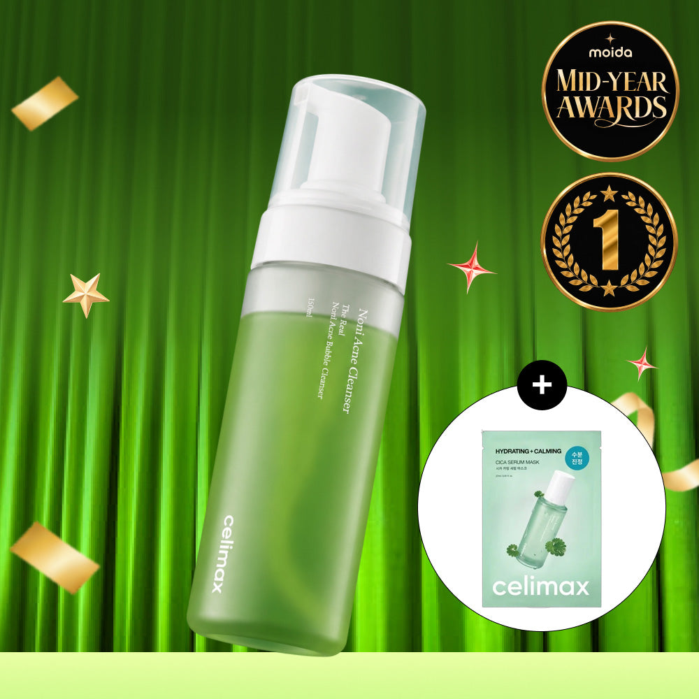 [celimax] Noni Acne Bubble Cleanser 155ml + FREE GIFT
