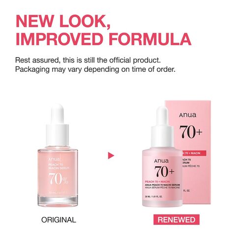 [Anua] *renew* Peach 70% Niacinamide Serum 30ml