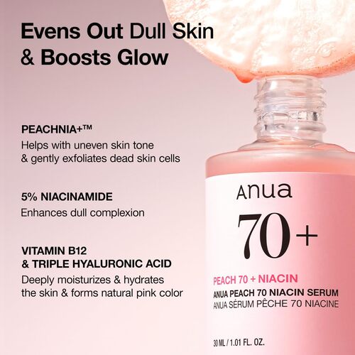 [Anua] *renew* Peach 70% Niacinamide Serum 30ml