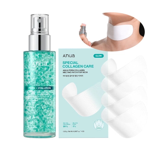 [Anua] PDRN Collagen Wrinkle Smoothing Set (Mist + Cheek Patches + Neck Patches) *Special Price*