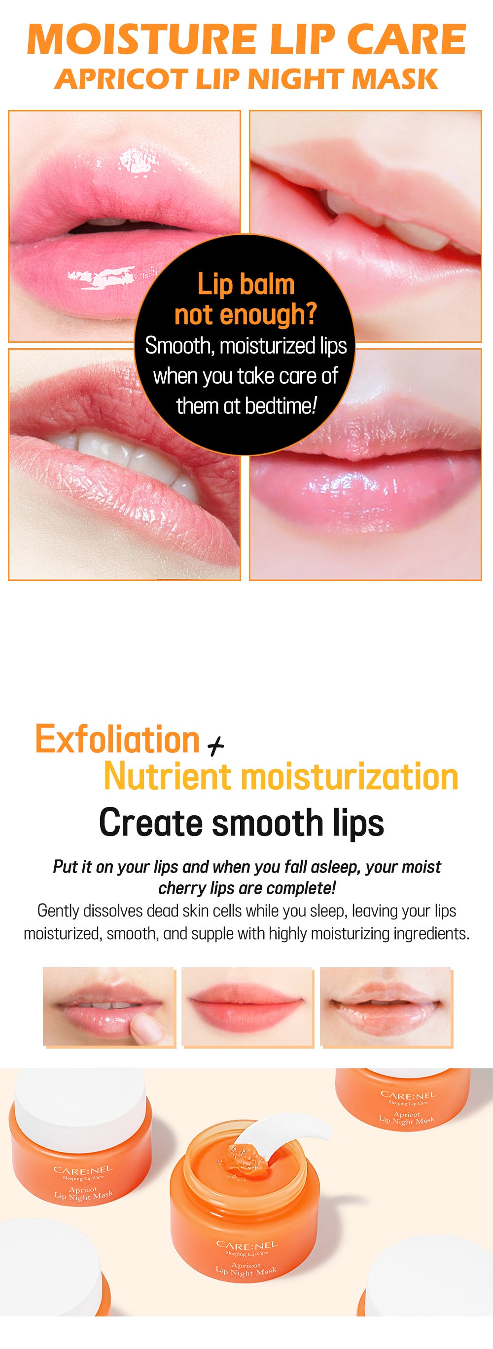 [CARE:NEL] Lip Night Mask 23g (4 types)
