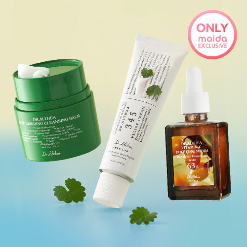 [Dr. Althea] 345 Relief Cream + Vitamin C Boosting Serum + Pure Grinding Cleansing Balm