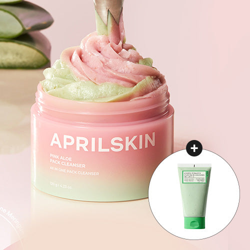 [APRILSKIN] Pink Aloe Pack Cleanser 120ml + Free Gift