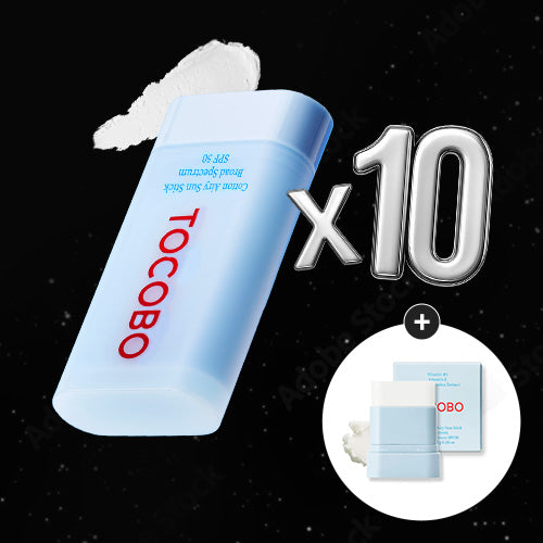 *10EA* [TOCOBO] Cotton Airy Sun Stick SPF50 19ml Bundle+ FREE GIFT