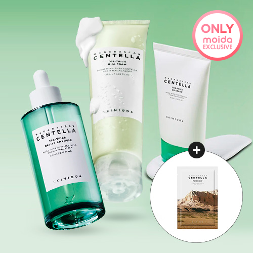 *SPECIAL PRICE* [SKIN1004] Madagascar Centella Tea-Trica Total Care Set (Foam+Ampoule+Cream) +Free gift